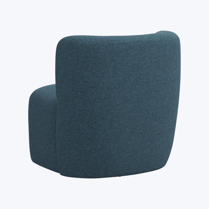 Nia Swivel Chair Zuma Linen Navy