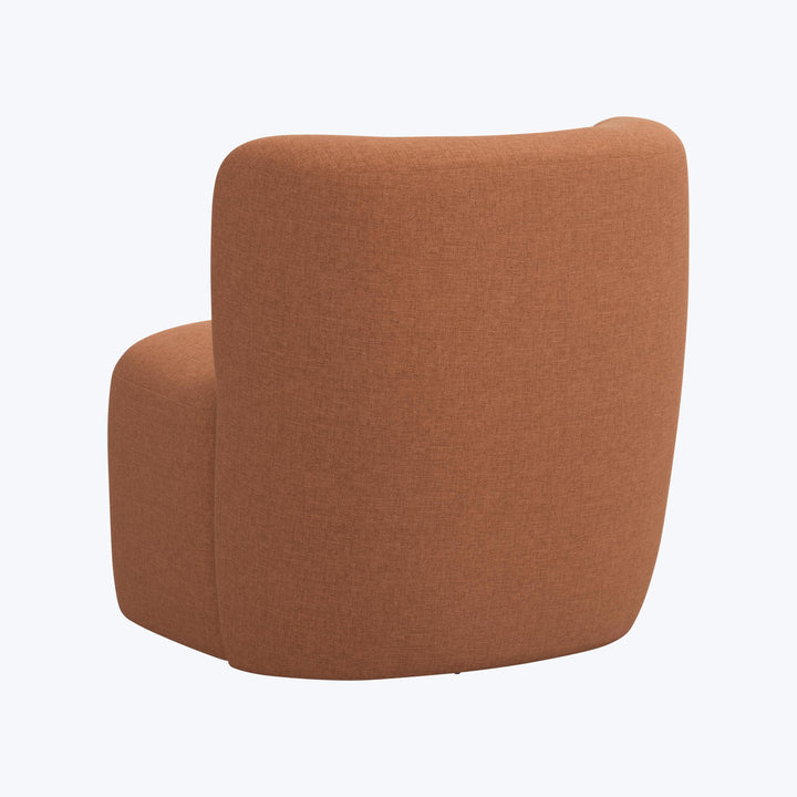 Nia Swivel Chair Zuma Linen Terracotta
