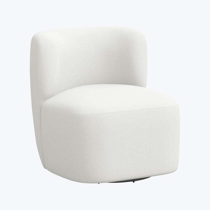 Nia Swivel Chair Zuma Linen White