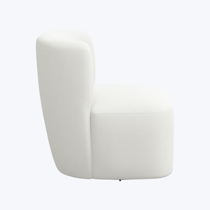Nia Swivel Chair Zuma Linen White