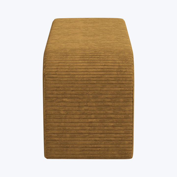 Nora Upholstered Bench Corded Amber