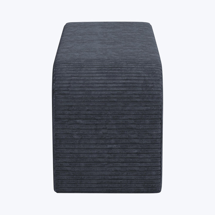 Nora Upholstered Bench Corded Navy