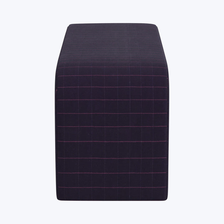 Nora Upholstered Bench Checker Night