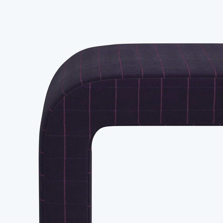 Nora Upholstered Bench Checker Night