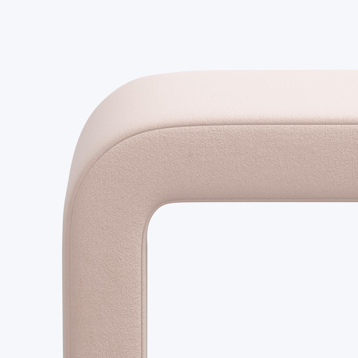 Nora Upholstered Bench Velvet Blush