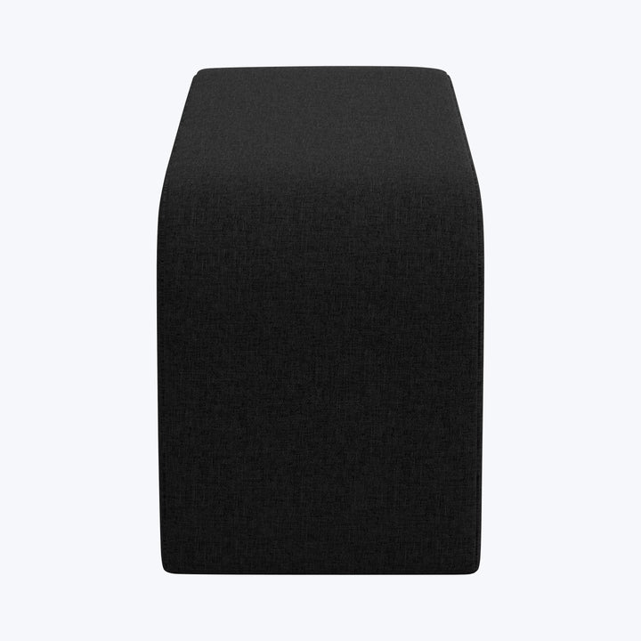 Nora Upholstered Bench Zuma Linen Black