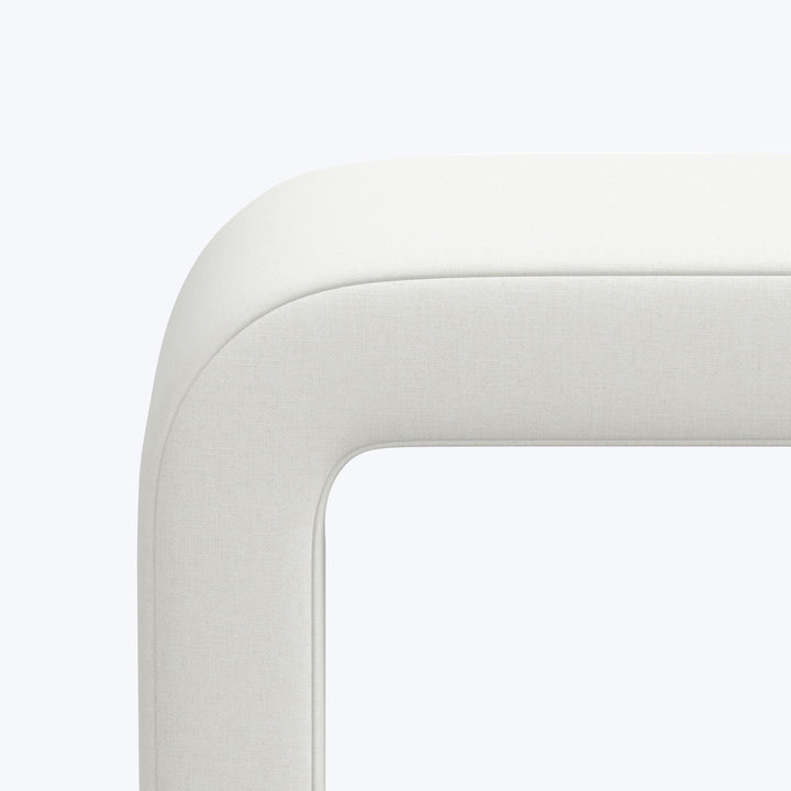 Nora Upholstered Bench Zuma Linen White