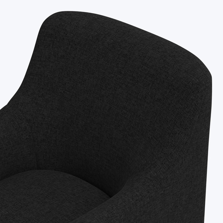 Priya Dining Chair Zuma Linen Black