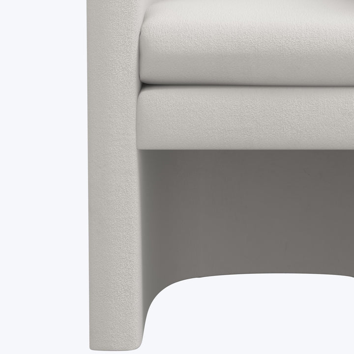 Sloane Dining Chair Velvet Light Grey