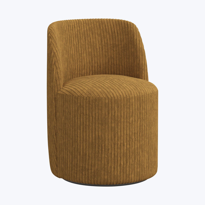 Jessa Swivel Dining Chair Corded Amber