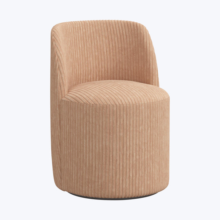 Jessa Swivel Dining Chair Corded Blush