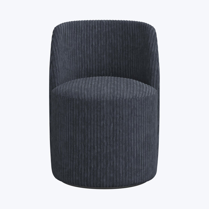 Jessa Swivel Dining Chair Corded Navy