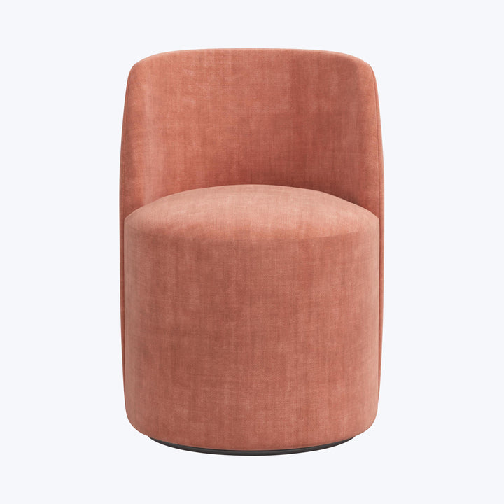 Jessa Swivel Dining Chair Antique Velvet Nectar