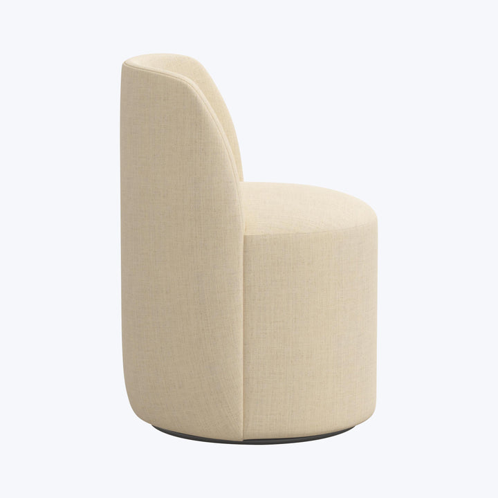 Jessa Swivel Dining Chair Linen Natural