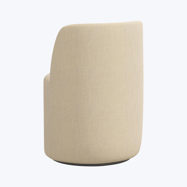 Jessa Swivel Dining Chair Linen Natural