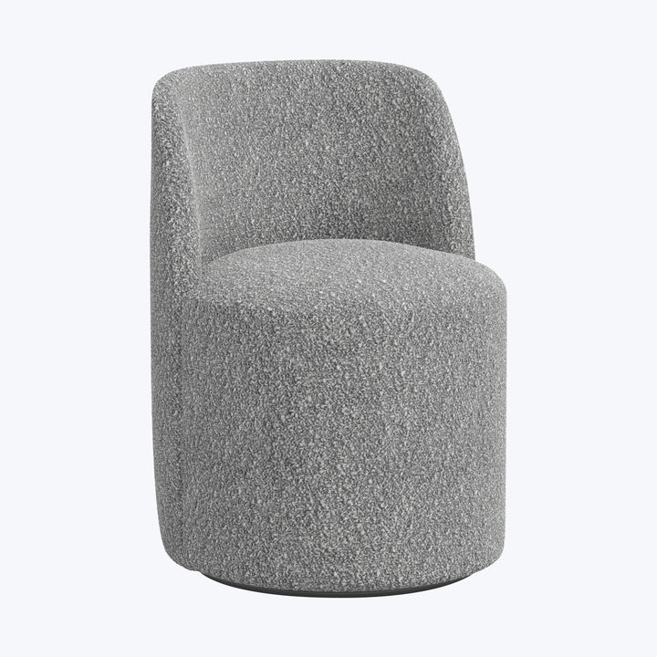 Jessa Swivel Dining Chair Boucle Grey