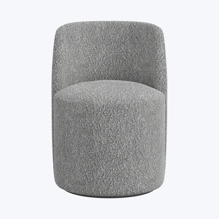Jessa Swivel Dining Chair Boucle Grey