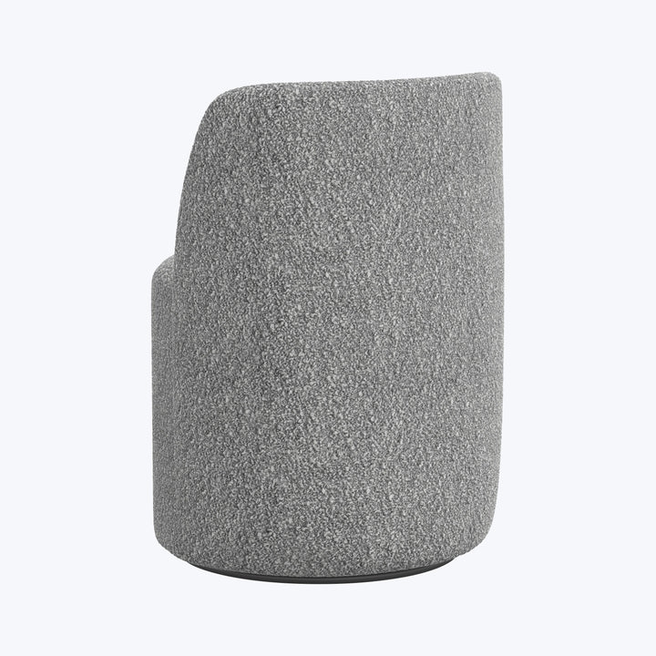 Jessa Swivel Dining Chair Boucle Grey