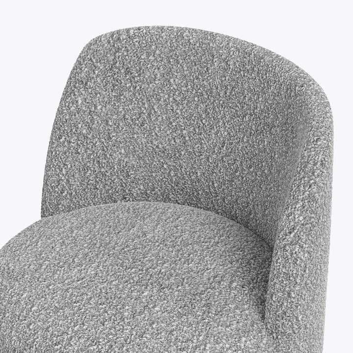 Jessa Swivel Dining Chair Boucle Grey