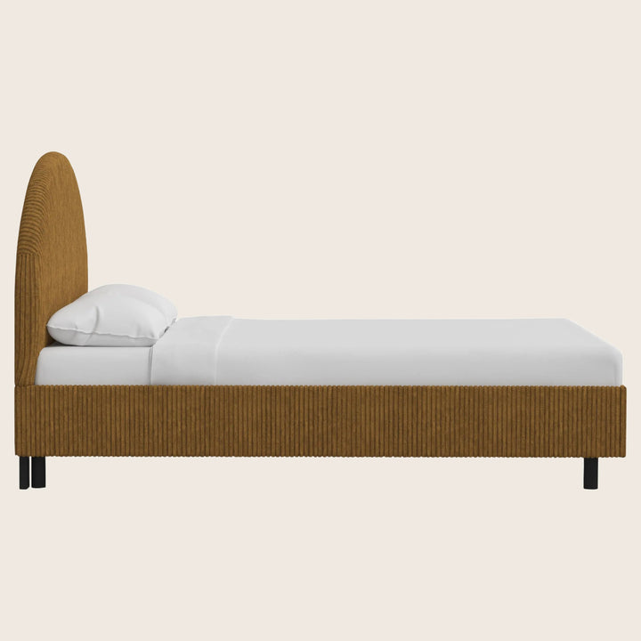Solana Platform Bed Twin / Corded Amber