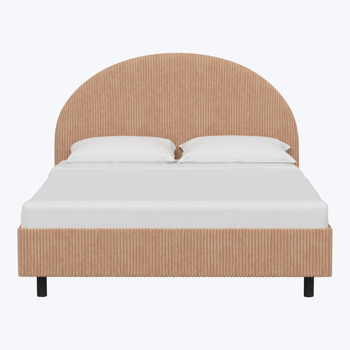 Solana Platform Bed Twin / Corded Blush