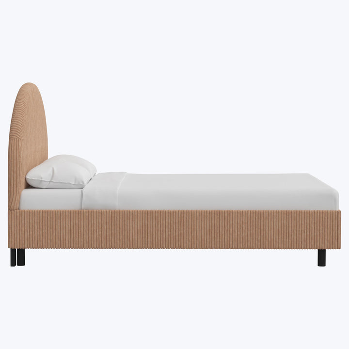 Solana Platform Bed Twin / Corded Blush