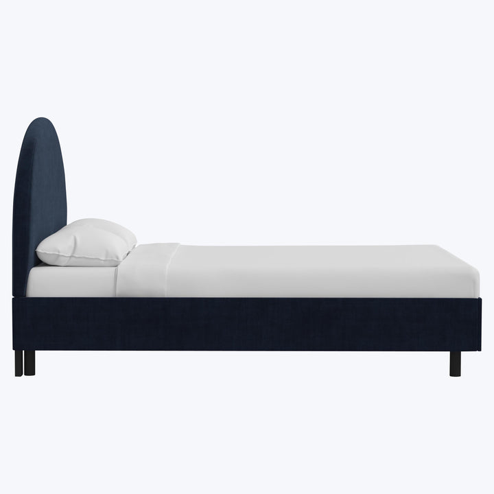 Solana Platform Bed Twin / Antique Velvet Midnight