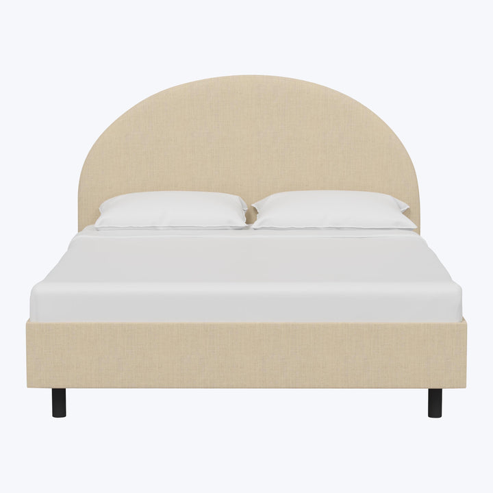 Solana Platform Bed Twin / Linen Natural