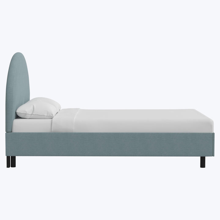 Solana Platform Bed Twin / Linen Seaglass