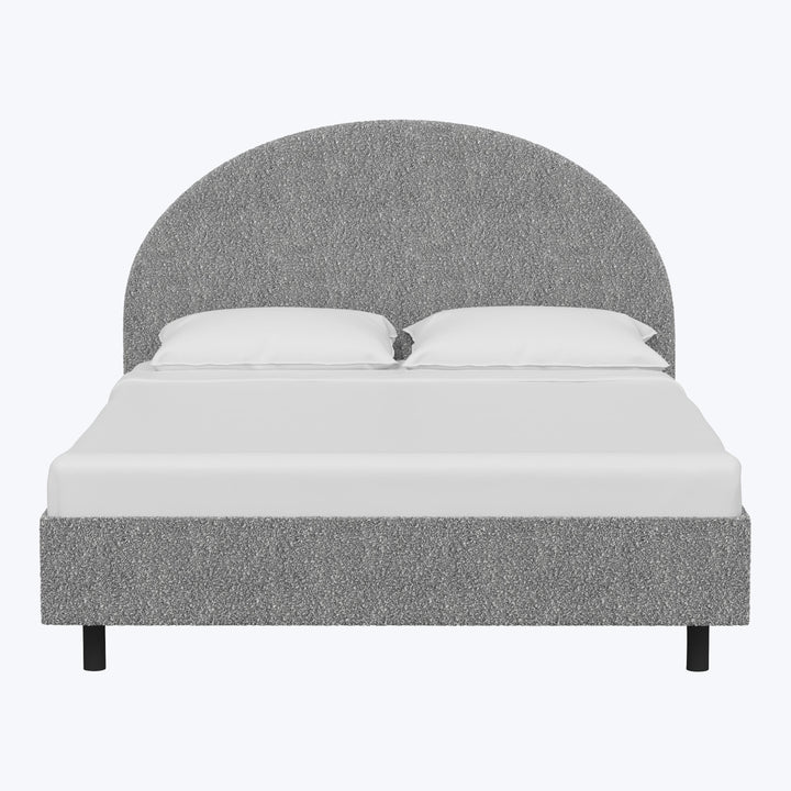 Solana Platform Bed Twin / Boucle Grey