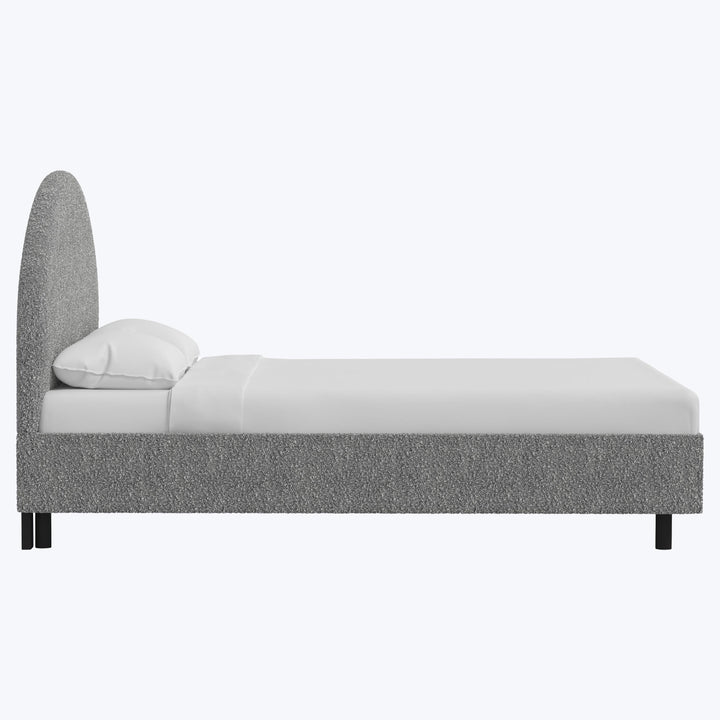 Solana Platform Bed Twin / Boucle Grey