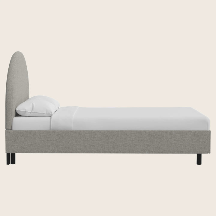 Solana Platform Bed Twin / Zuma Linen Feather