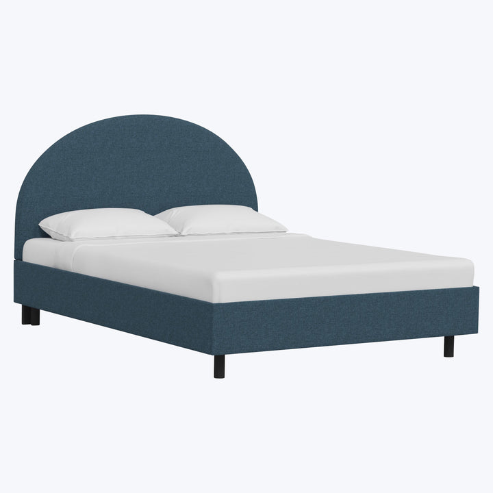 Solana Platform Bed Twin / Zuma Linen Navy