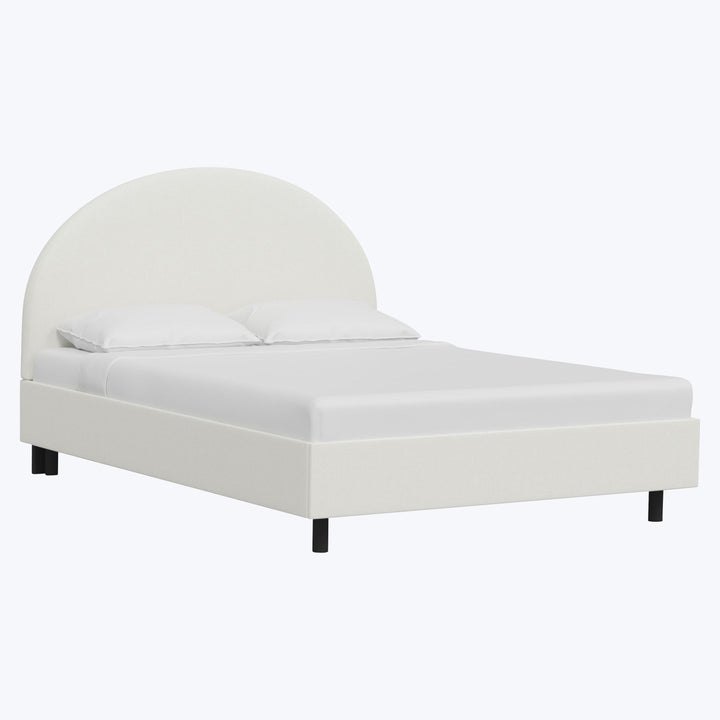 Solana Platform Bed Twin / Zuma Linen White