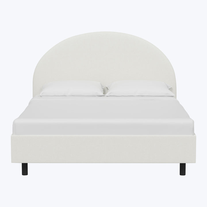 Solana Platform Bed Twin / Zuma Linen White