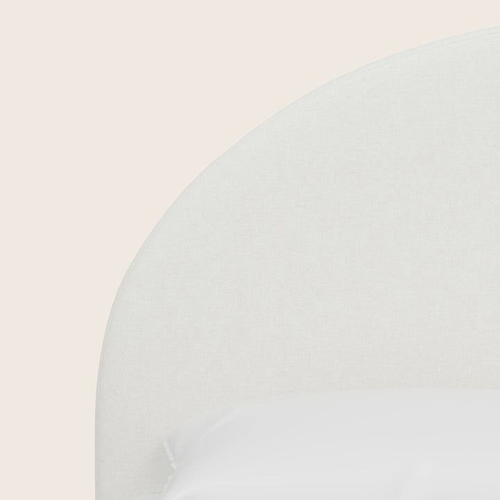Solana Platform Bed Twin / Zuma Linen White