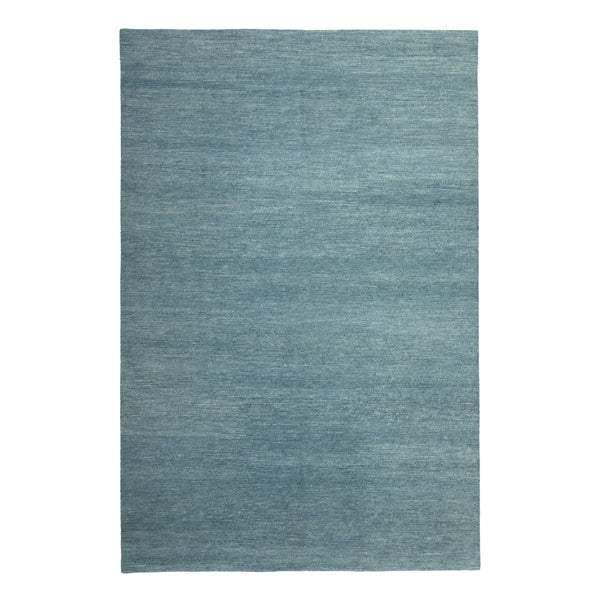 Solid Tibetan Wool Rug - 6' x 9' Denim