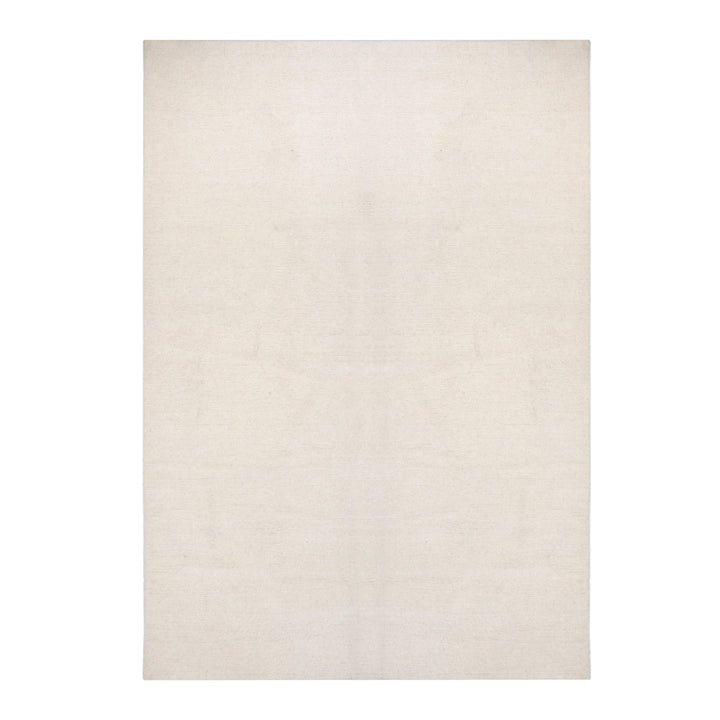 Solid Tibetan Wool Rug - 6' x 9' White