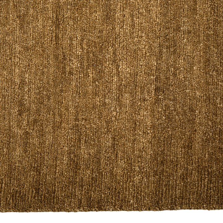 Solid Tibetan Wool Rug - 6' x 9' Brown