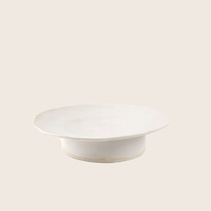 Pure White Cake Plate 10"