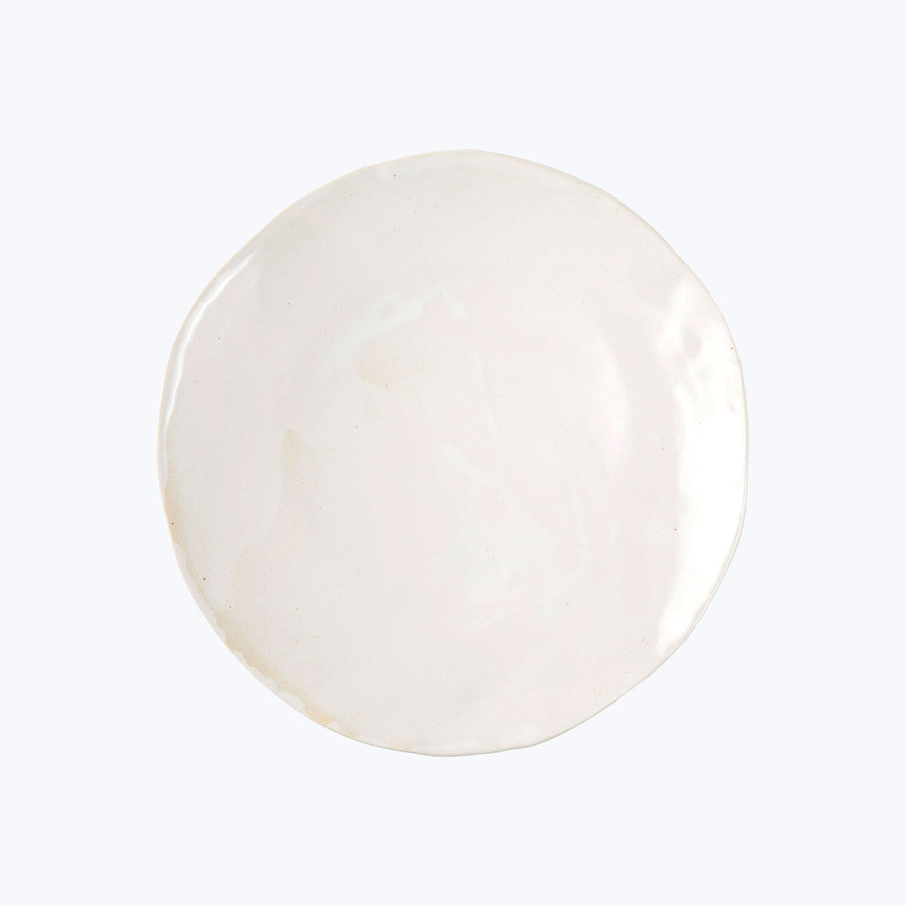 Pure White Cake Plate 10"