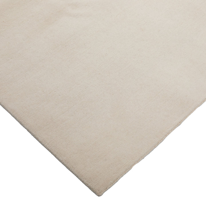 Solid Tibetan Wool Rug Ivory / 6x9