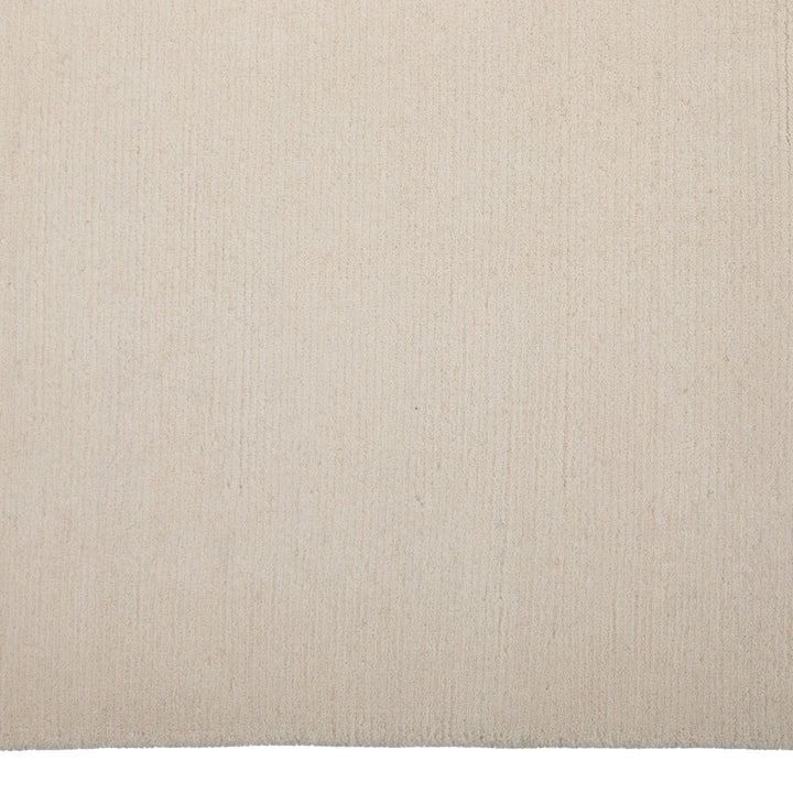 Solid Tibetan Wool Rug Ivory / 6x9