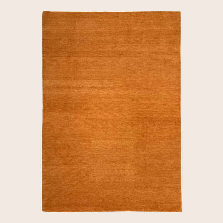 Solid Tibetan Wool Rug Brown / 6x9