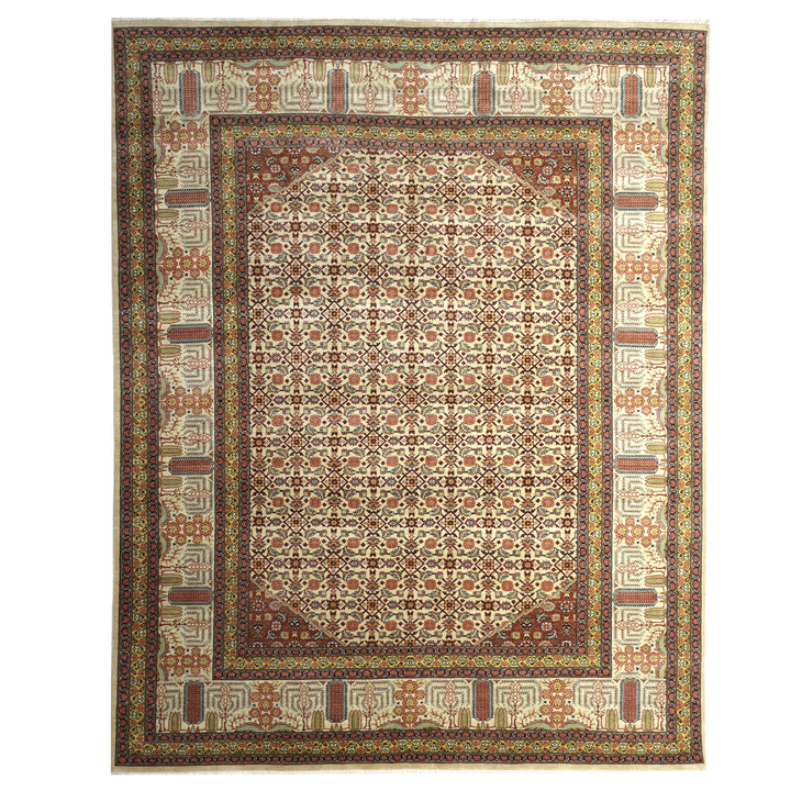 Multicolored Traditional Wool Rug - 9' x 12'