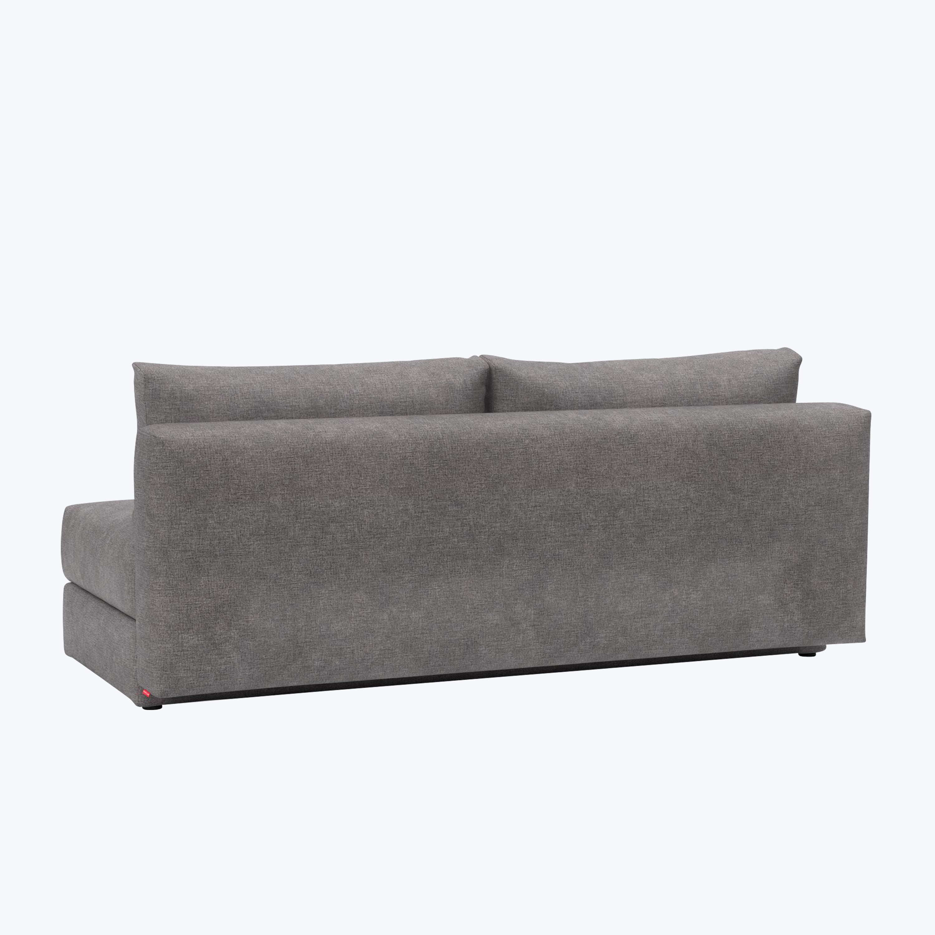 Rowan Armless Sleeper Sofa Avella Performance Fabric Warm Grey