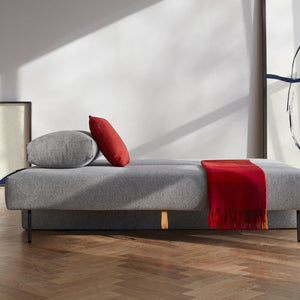 Rowan Armless Sleeper Sofa Avella Performance Fabric Warm Grey - hover