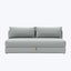 Rowan Armless Sleeper Sofa Melange Performance Fabric Light Grey