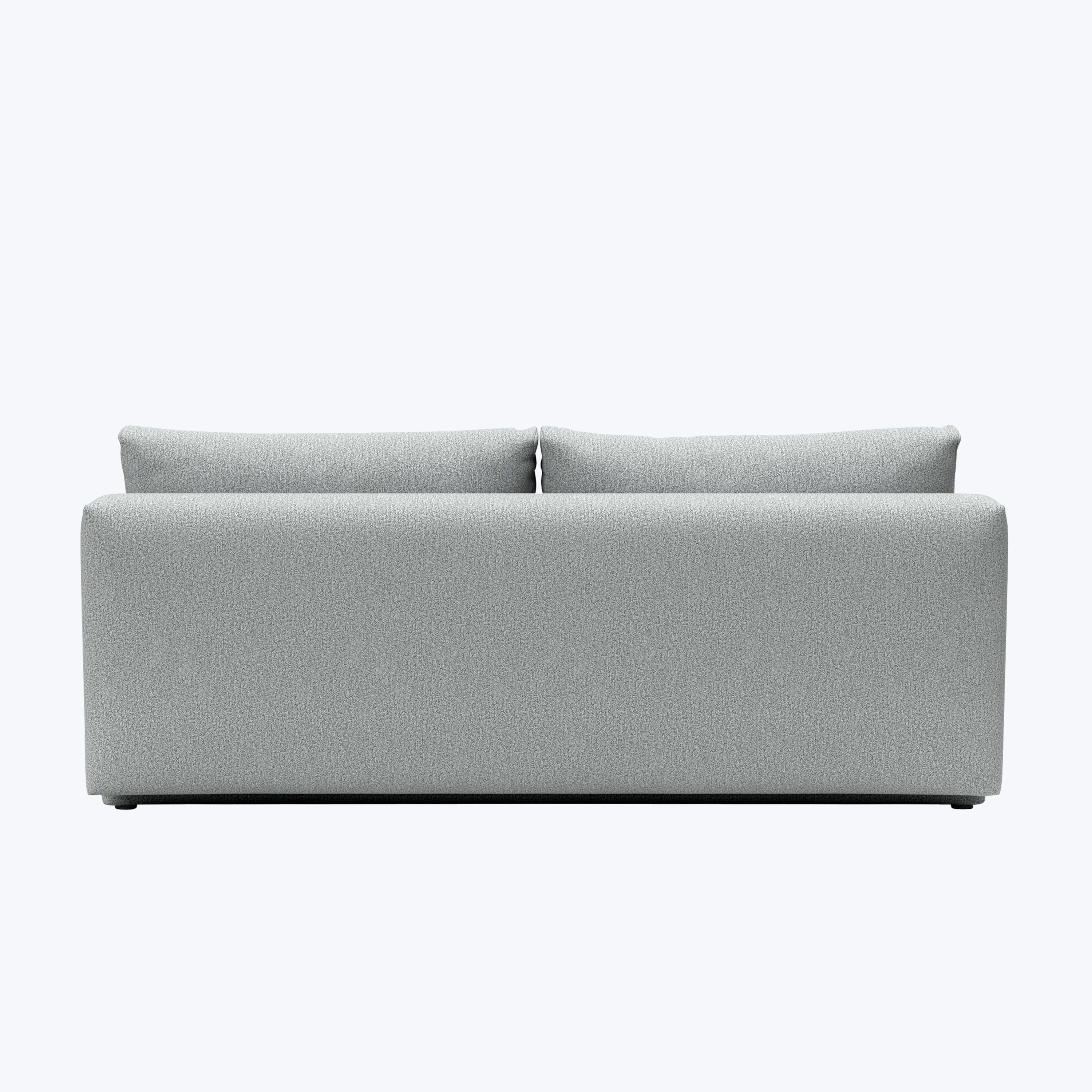 Rowan Armless Sleeper Sofa Melange Performance Fabric Light Grey