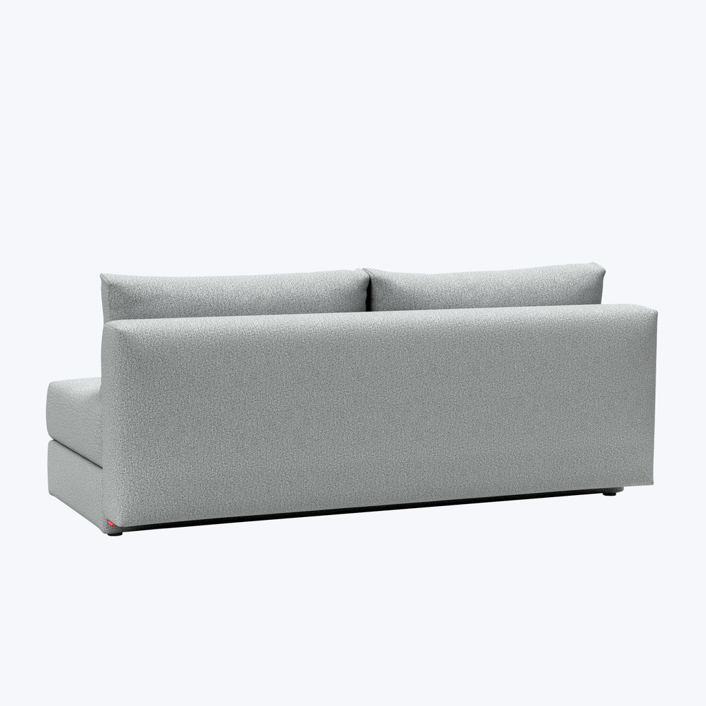 Rowan Armless Sleeper Sofa Melange Performance Fabric Light Grey